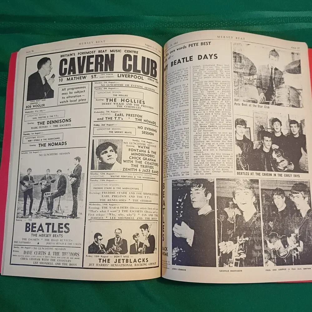 Mersey Beat: The Beginnings of The Beatles Bill Harry 1977 Omnibus Press Soft